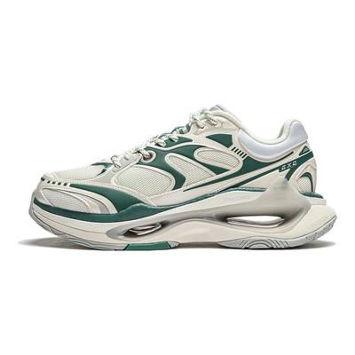 Li Ning Más Allá del Infinito Cómodos Modernos Versátiles Antideslizantes Duraderos de Caña Baja Zapatos Casuales Zapatos Casuales para Mujer Verde Claro AZGT004-5