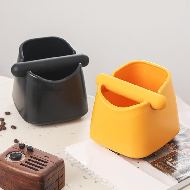 Non-Slip Coffee Grounds Containers Espresso Coffee Knock Box Container Coffee Bucket Non Slip Coffee Machine Accessories
