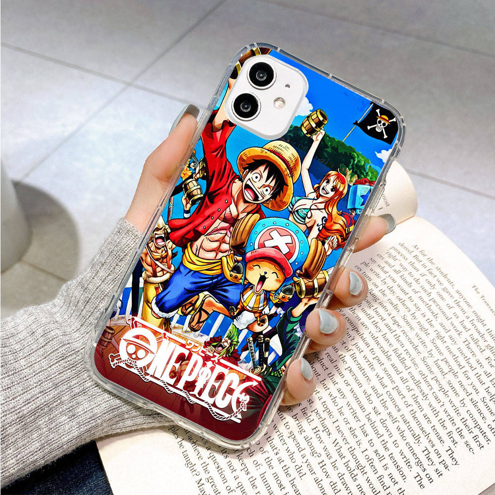 Case for Samsung A04 A14 A23 A34 A54 M23 M33 M52 M53 Realme 10 9 C30S C35 C55 VIVO Y02S Y21 Y51 X80 Pro Transparent Cover WI49 One Piece Anime