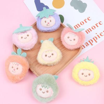 Fashion Cartoon Cute Fruit Plush Toy Brooch Strawberry Peach Avocado Carrot Bag Pendant Creative Gift