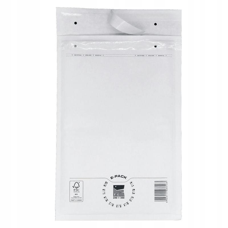 Bubble Envelope F16 WHITE E-PACK X100pcs