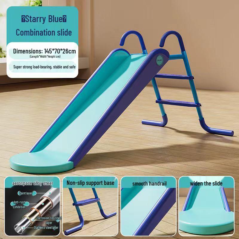 Inflatable Children's Swimming Pool with Slide - No Inflation Needed, Thickened Foldable Design for Home and Outdoor Use