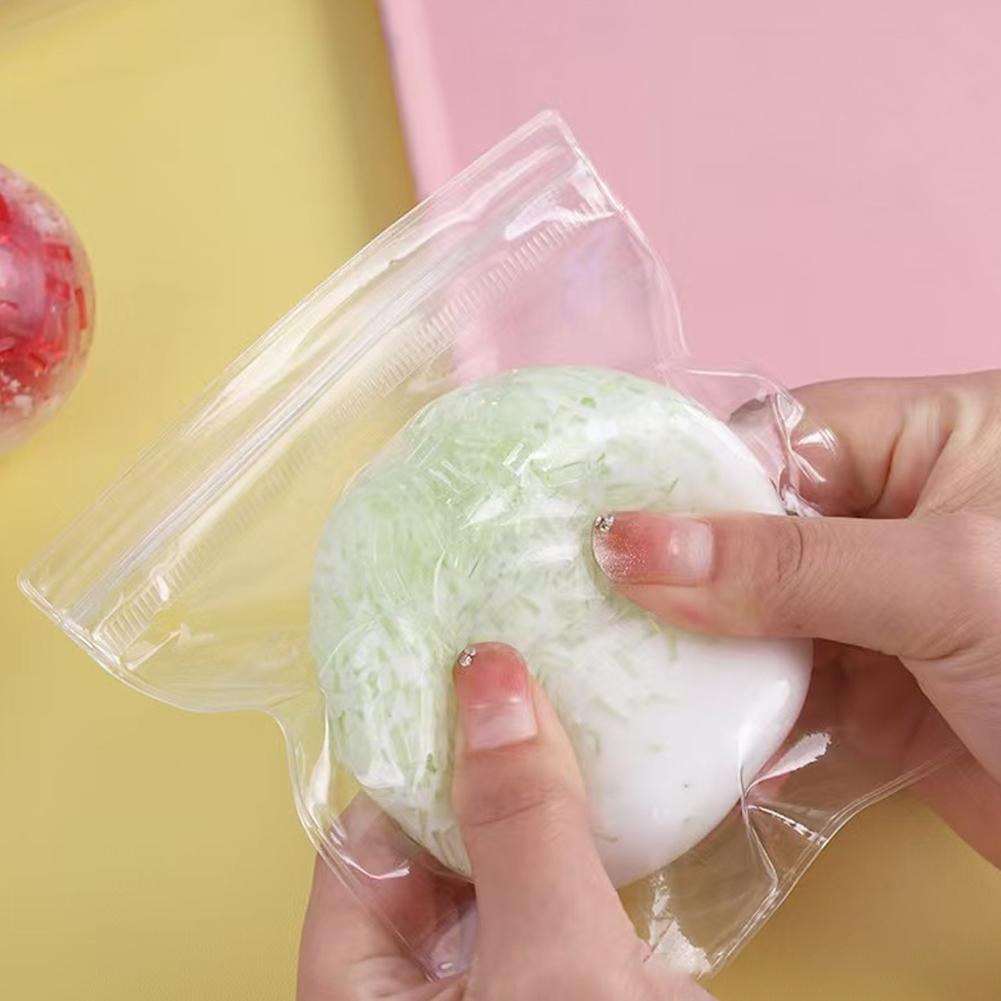 Powoli rosnąca, pęknięta kryształowa kula, squishy, zabawka fidget, tekstura pokruszonego lodu, ściskana piłeczka antystresowa, zabawka łagodząca stres i lęk