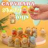 Non-Toxic 3/8/16 Pack Capybara Squeeze Toys Kapibara Slow Rising Small Animal Toys Suitable For Party Favor Bulk Toys For Kids Adults