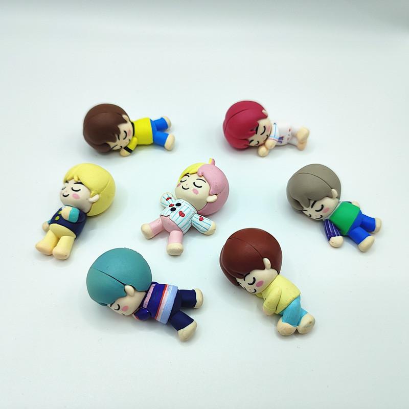 

High-quality Pvc K-pop Bts Sleeping Figurine Ideal For Desk Or Car Decoration