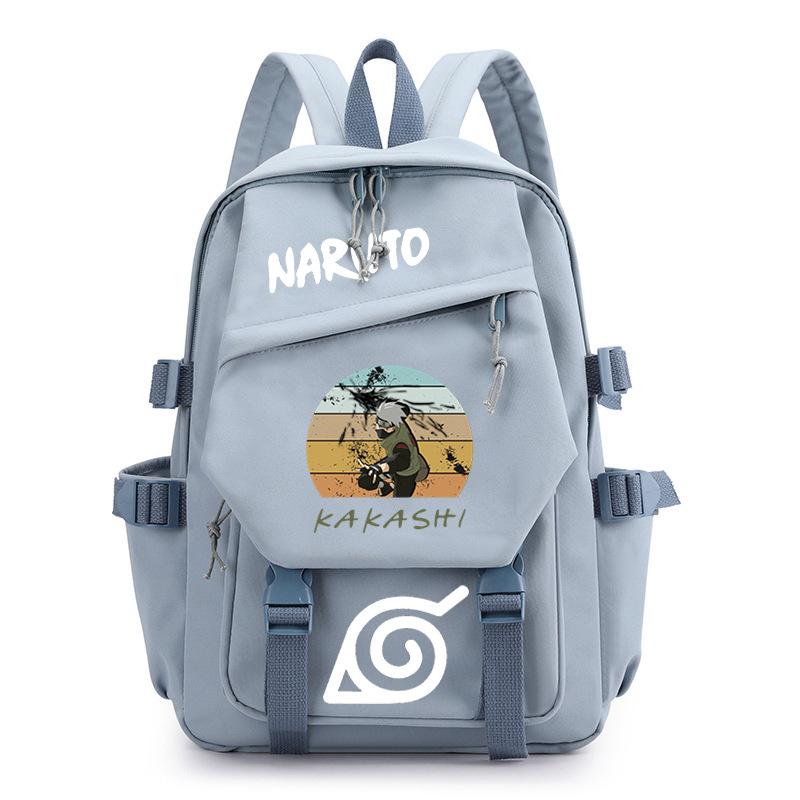 Animation peripheral junior high school backpack cross-border new large-capacity backpack computer bag