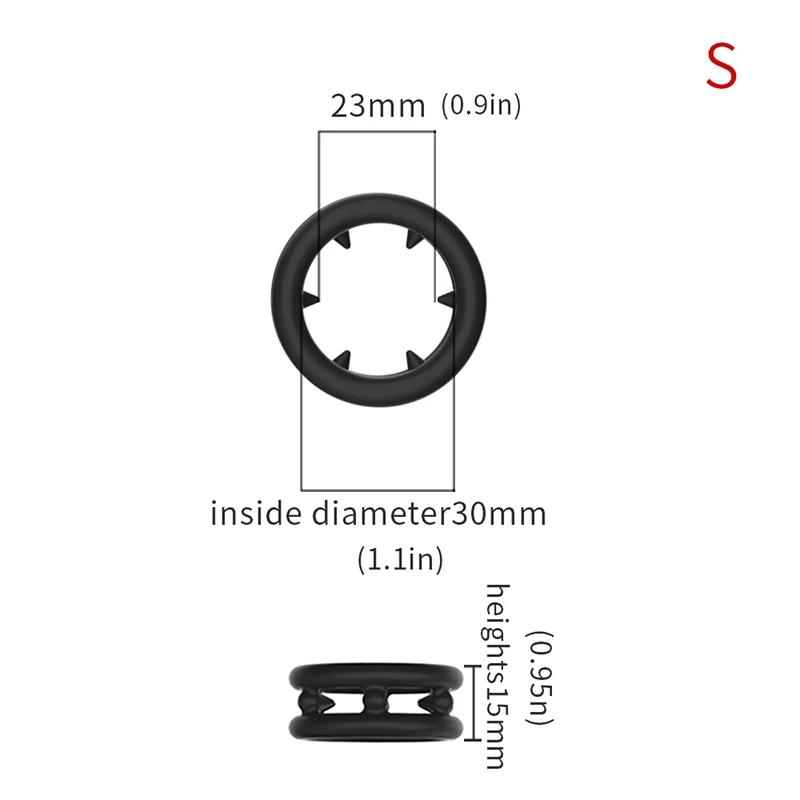 Penisring aus Silikon, Samensperrring, verzögerte Ejakulation, hohe Elastizität, lang anhaltender Penisring, Sexspielzeug für Männer, Paare, Erwachsene ab 18 Jahren