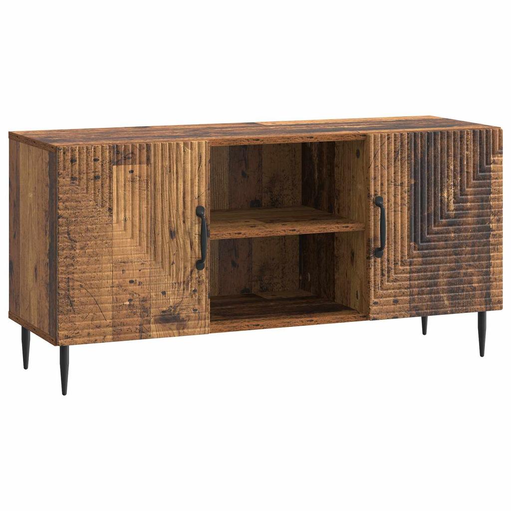 Vintage Style TV Stand Made of Reclaimed Wood 102 x 34.5 x 50 cm Particleboard