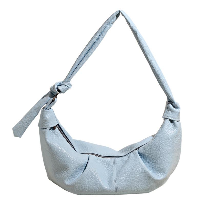 

Сумка мягкой формы большой вместимости женская новая повседневная для поездок на работу на плечо мессенджер синий