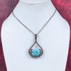 Chrysocolla pendant copper wire wrapped pendant natural gemstone pendant copper jewelry gifts for her handmade pendant latest design jewelry