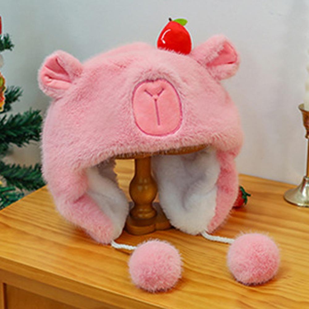 Merry Christmas Capybara Plush Doll Elk Capybara Fluffty Doll Capybara Plush Toy Kid Toy