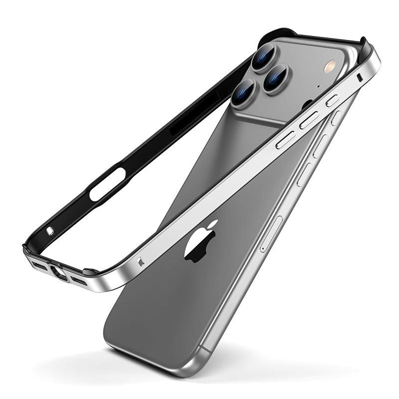 Ultra-Thin Metal Frame Anti-Fall Case for Apple 17 Pro Max & 15 - Aluminum Alloy