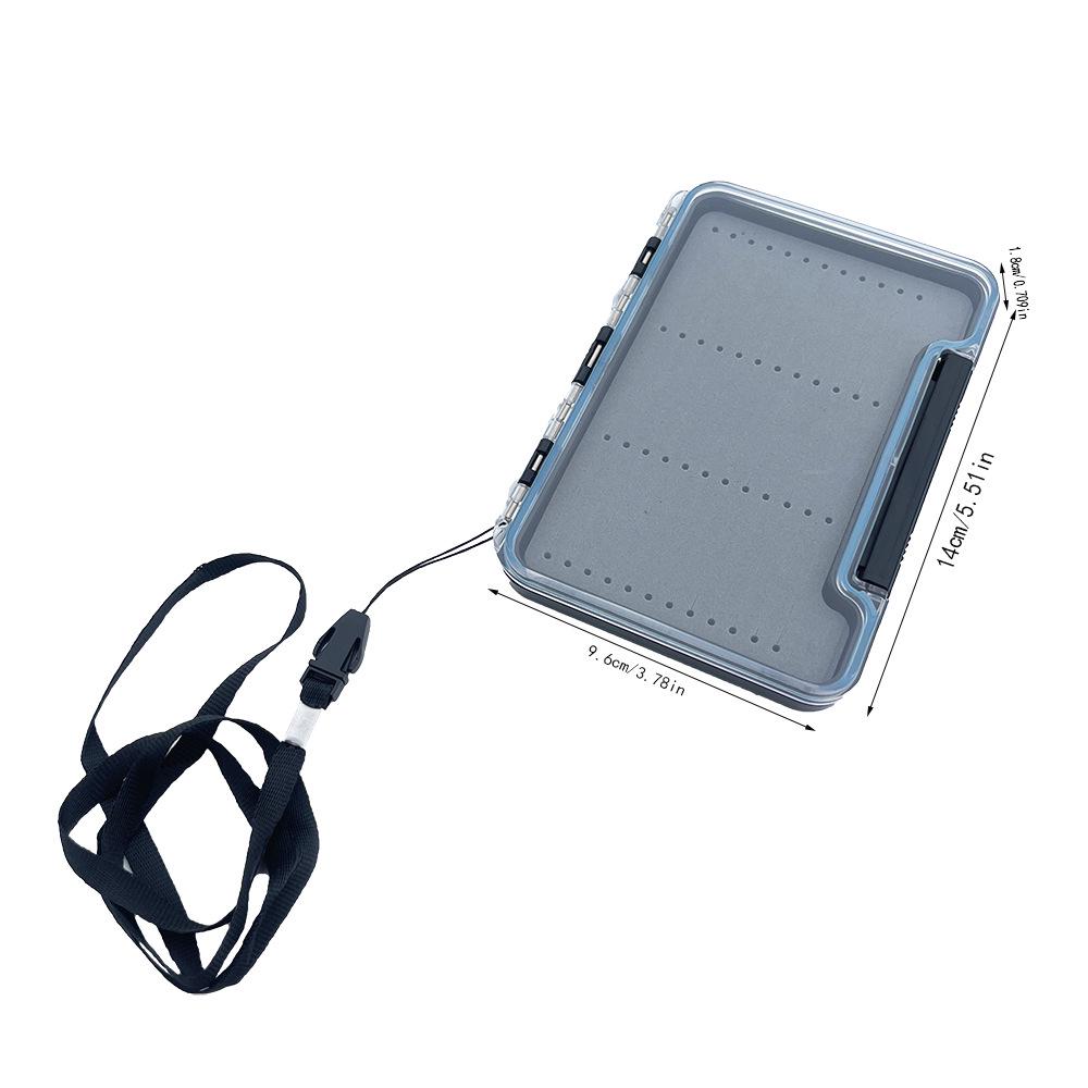 Transparent Waterproof Fly Fishing Lure Storage Box - Single Layer Spinner Bait Accessory Container