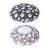 Housse de coussin ronde imperméable pour animaux de compagnie, amovible et lavable, en polyester, pour chiens et chats, utilisable en toutes saisons, pour un sommeil confortable.