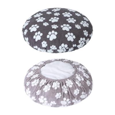 Waterproof Round Pet Bed Cover Removable Washable Design For Dog Cats Polyester Season Use Comfortable Sleep