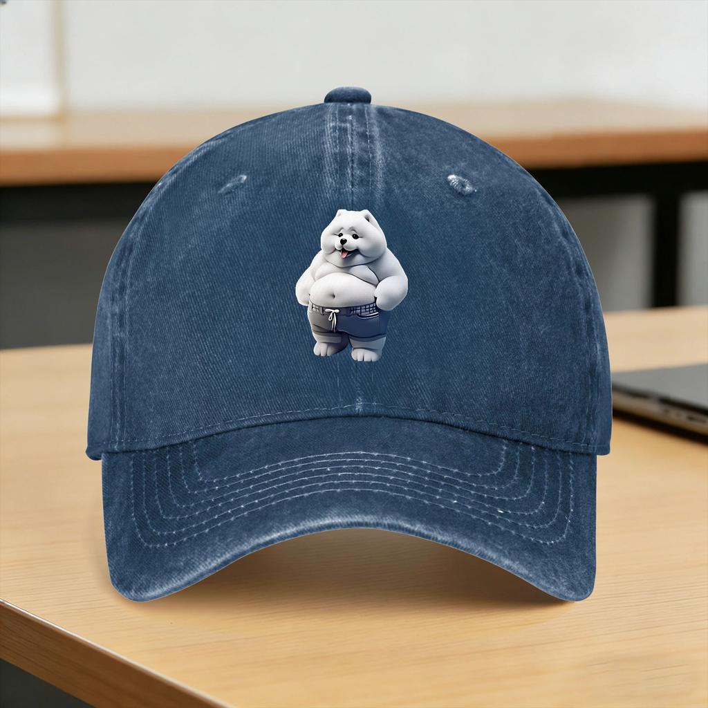 Teddy Bear Playing Badminton Print Casual Baseball Cap For Couple Women Spring for Young Unisex And Women
