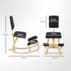Ergonomic Knee Chair, Kneeling Stool Health Chair for Home, Office, Meditation Black