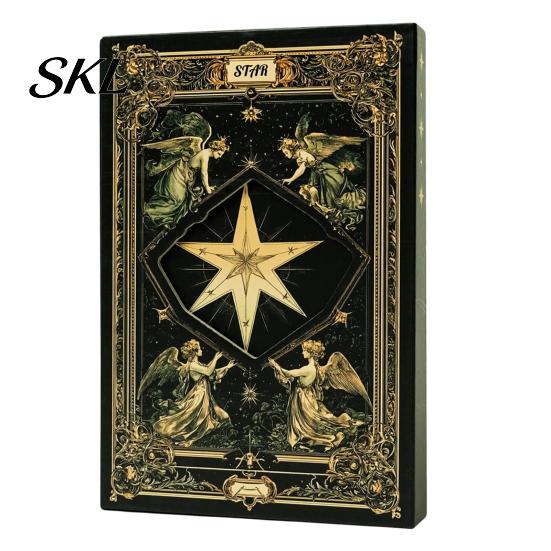 Sticker Storage Notebook Lined Journal for Women Men, Gothic Mystical Hardcover A5 Ruled Personalized Notebook, Daily Office School, Writing,