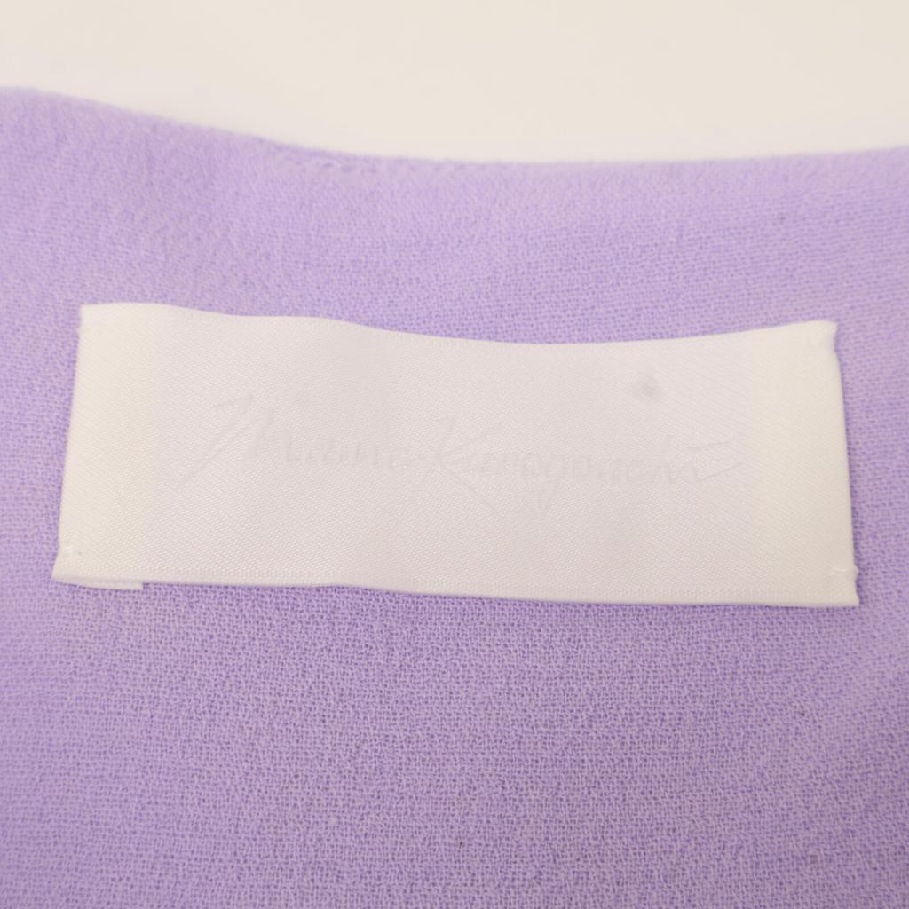 Mame Kurogouchi [/22Stainless Steel] MM22Stainless Steel SKO42 Crepe Hole High Waist Skirt 2 Light purpleUsed