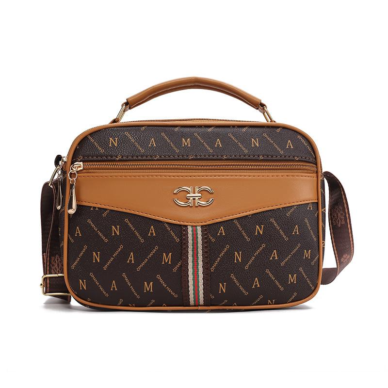 

New Style of Women s Bag Mother Large Capacity Handbag Simple Letters One Shoulder Crossbody Bag