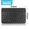 VAORLO Mini Wireless Keyboard Bluetooth Keyboard For Ipad Phone Tablet Rubber Keycaps Rechargeable Keyboard For Android Ios Windows