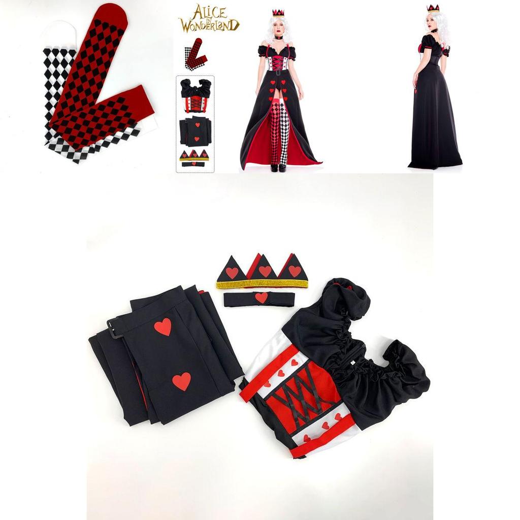 Stylish Alice In Wonderland The Red Queen Cosplay Costume Outfit