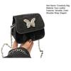 Women Mini Crossbody Bag Sling Bag with Chain Shoulder Strap Girls Elegant Crossbody Handbag for Shopping Dating Parties