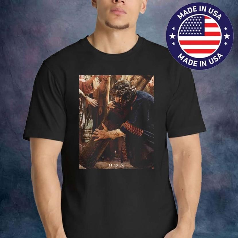 

The Chosen Season 6 TShirt November 15 2026 The Journey Leads To The Cross Unisex T-Shirt XXXXL