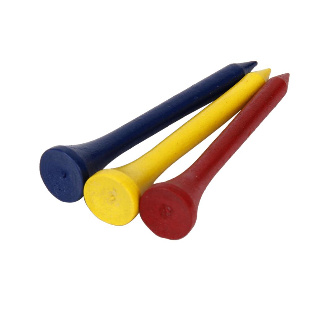 200x Mixed Color Wooden Wood 54mm Tool Accessories