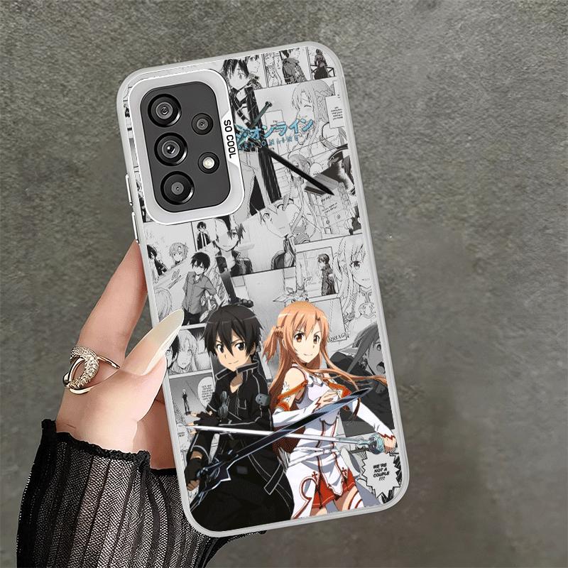 Sword Art Online Anime Shockproof Phone Case for Samsung A17 A16 A15 A14 A37 A57 A36 A56 A26 A35 A55 A25 A34 A54 A24 A13 A23 A33