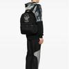 Kenzo Elephant Pattern Printed Zipper Closure Backpack Men Backpack Black FE55SA613F2199