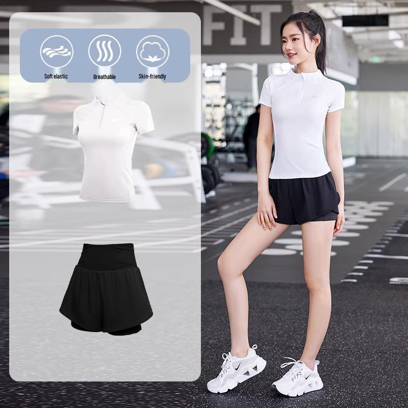 2025 Women's Spring Quick-Dry Sports Set: Short-Sleeve Running, Fitness, Morning Run & Yoga Apparel