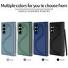 Plain Faux Leather Full Coverage Z Fold 7 Phone Case with Anti-Spy Glass Film, A Pen Stylus for Samsung Z Fold 7 Fold 6