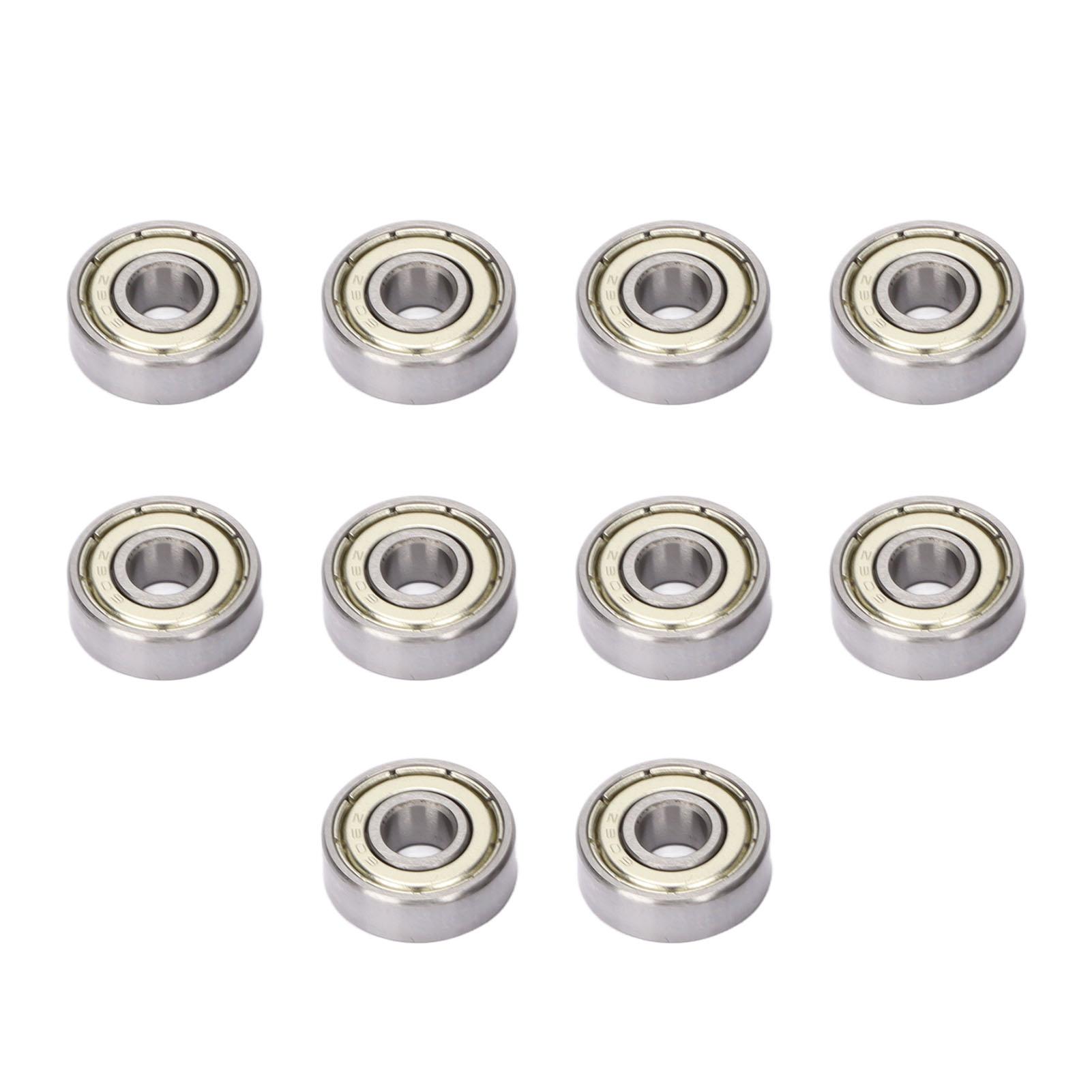 

10Pcs Deep Grooves Ball Bearing Double Shield 6x17x6mm Steel Set Kit for Machine Equipment