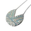 Les Trésors De Lily [N7688] - Collier Argent 'Navajos' turquoise argenté (rhodié)