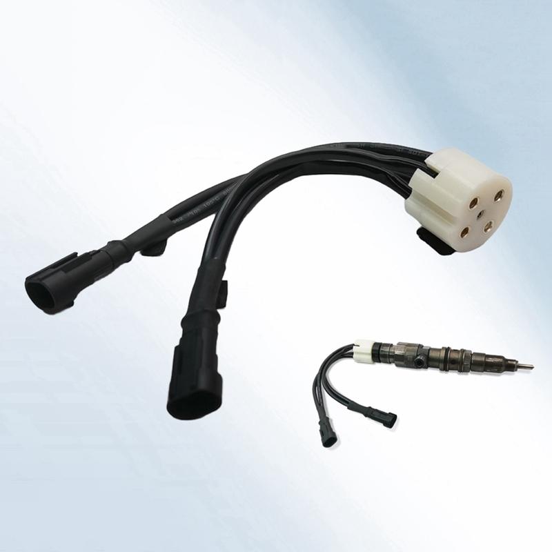YY Premium-1pc CRIN 4 Pin Fuel Injector Connector Plug Wirng Harness Cable for Common Rail Injectors Connecting Cables Female