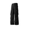American retro multi-pocket overalls vibe high street ruffian handsome straight-leg pants washed long pants men and women look thin and tall