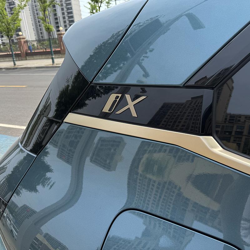 For BMW IX 2022 2023 2024 2025 2026 I20 Car Aluminum Alloy Side Label Sticker IX Cover Side Rear Emblem Accessories