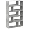 Room Divider Concrete Grey 100 x 33 x 156.5 cm Wood Based Material