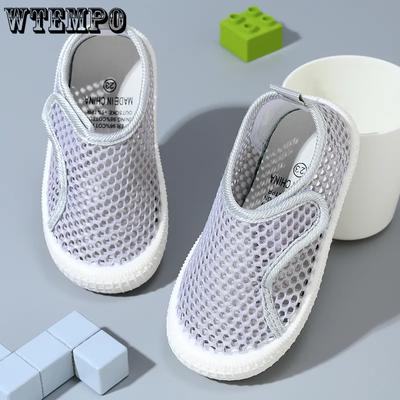 Jongens en Meisjes Zomerschoenen Kinderen Zachte Zool Sport Lichtgewicht Platte Schoenen Antislip Effen Kleur Casual Geperforeerd Mesh Schoenen