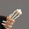 Imitation Pearl Three-tooth Hair Comb Chinese Style Hairpin Hanfu Cheongsam Hair Accessories