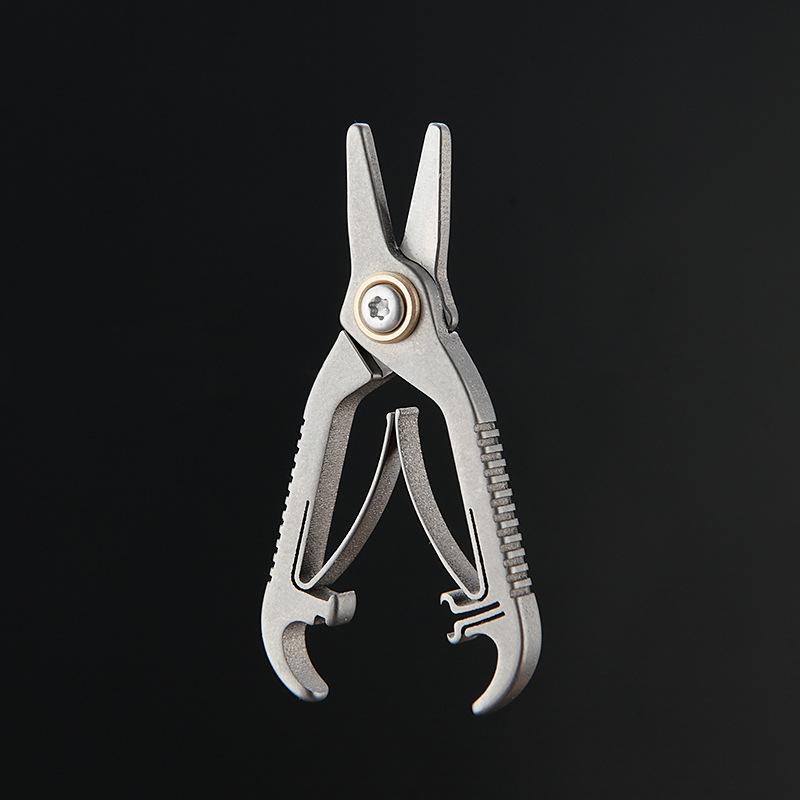 Titanium Alloy Mini Nose Hair Scissors - Round Tip, Unisex Trimmer for Nose Hair, Beard, and Eyebrows.