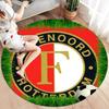 Feyenoord Round Area Rug,Carpet Rug for Living Room Bedroom Sofa Playroom Decor,Non-slip Floor Mat