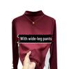 Women's Slim Half-High Collar Long-Sleeve T-Shirt - 2025 Autumn/Winter Collection