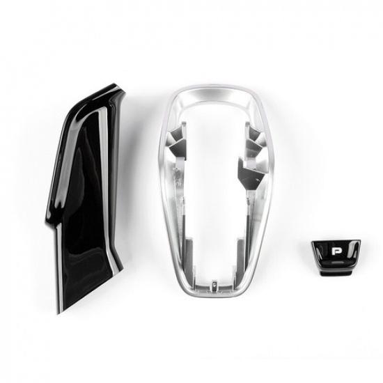 Black Gear Shift Knob Bottom Bracket P Button Part For Porsche Cayenne 2018-