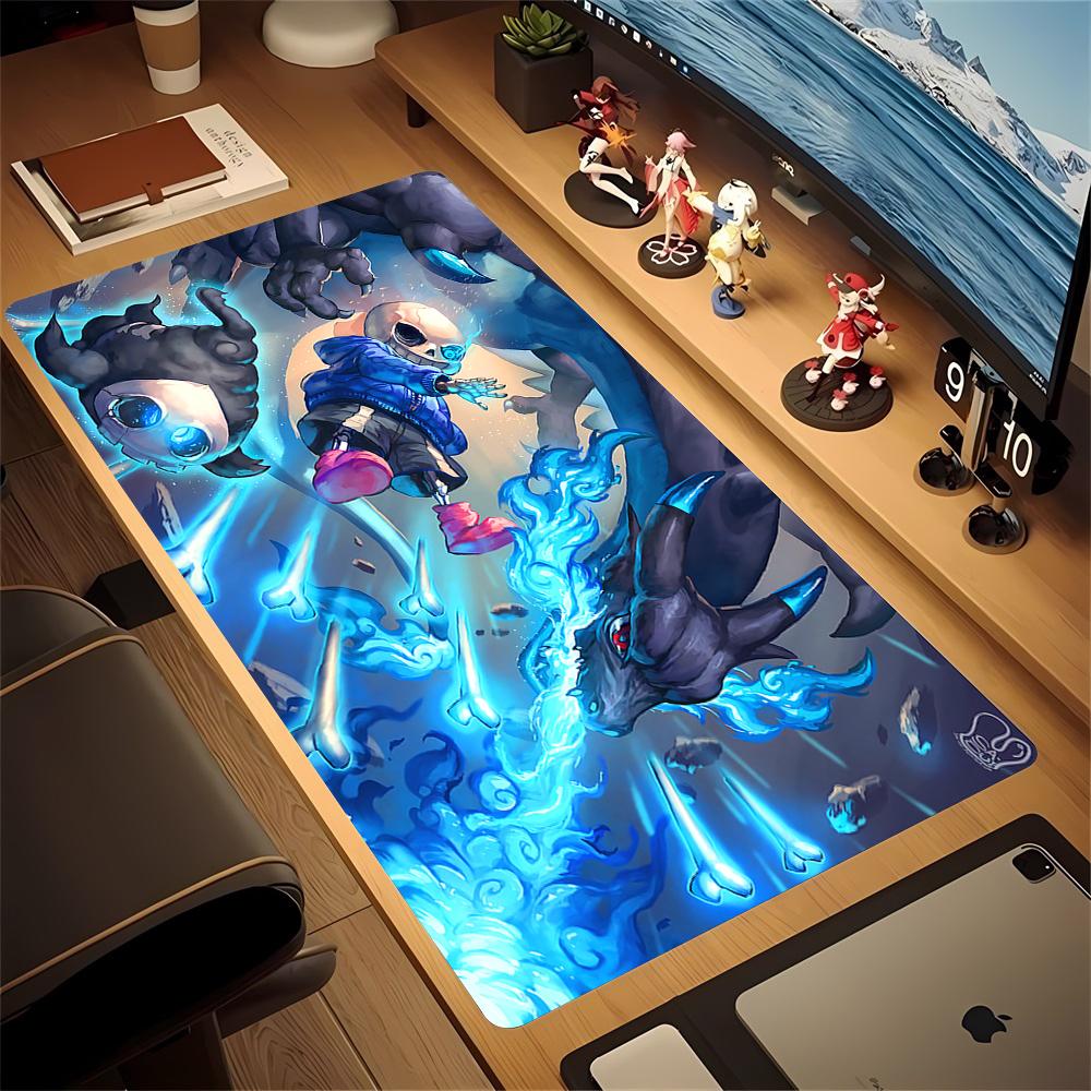 Tappetino per Mouse Gioco Undertale Sans Frisk Tastiera Tappetino Mouse Grande Computer Laptop Antiscivolo Tappetino Scrivania Tastiera Gomma Naturale Tappetino Mouse