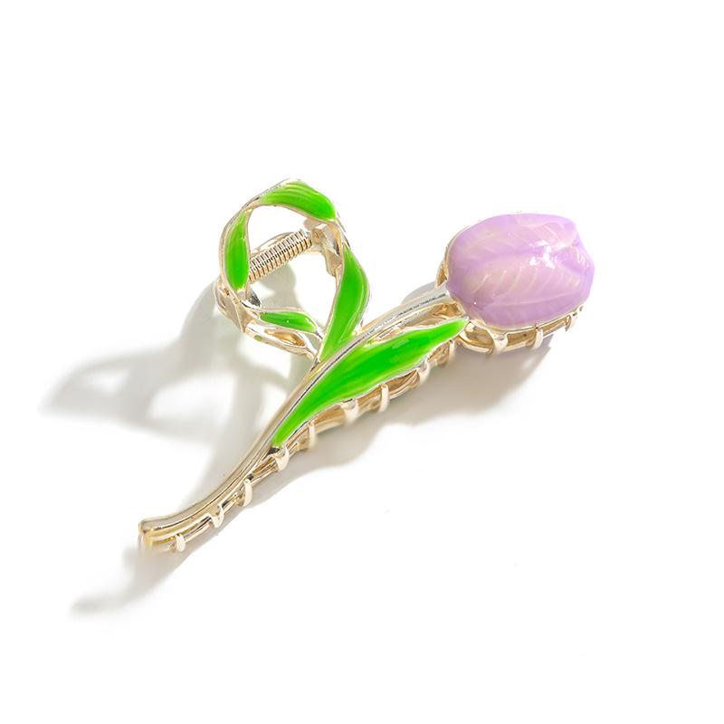 Charming Rose Hair Clip, Enchanting Tulip Hairpin, and Pastoral Wheat Ear Hair Accessories