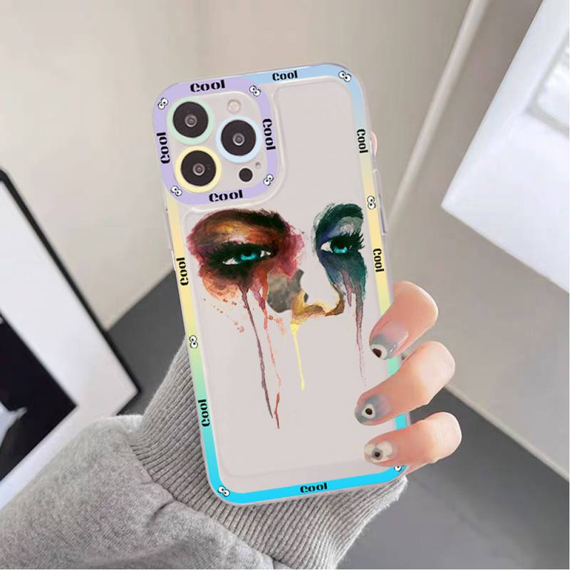 Eyes Art Phone Case for iPhone 11 12 13 Mini Pro Max 14 Pro Max Case shell