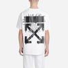 T-shirt Oversize con Frecce Gocciolanti OFF WHITE OMAA038R201850050110