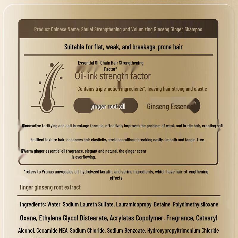 Slek Ginseng Ginger Volumizing Anti-Breakage Shampoo